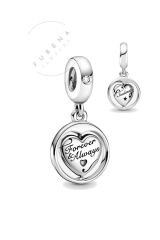 Forever&Always Ruh Eşim Dönen Kalp Sallantılı Charm