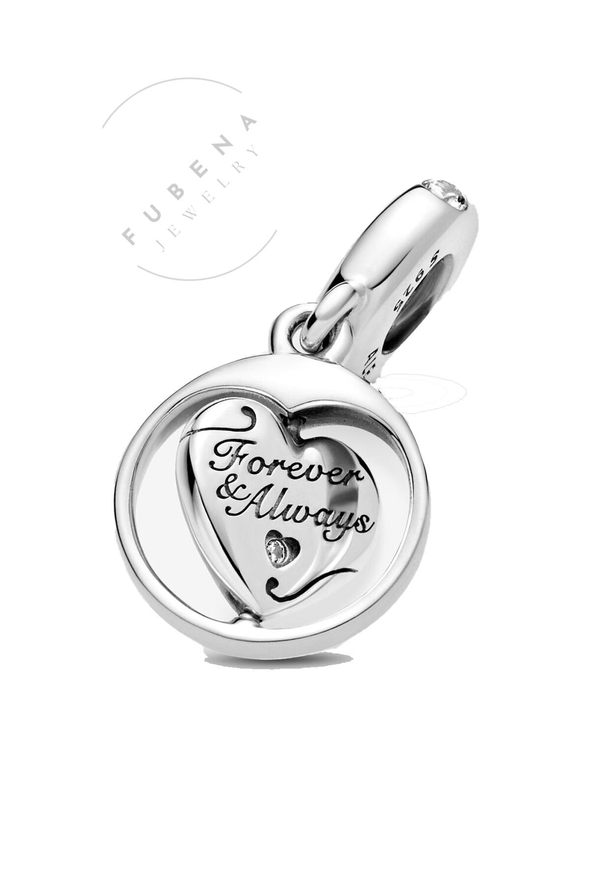 Forever&Always Ruh Eşim Dönen Kalp Sallantılı Charm
