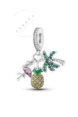 Ananas, Palmiye Ve Flamingo Sallantılı Charm